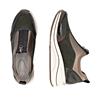 Remonte Front Zip Wedge Trainer - Bronze Green Black